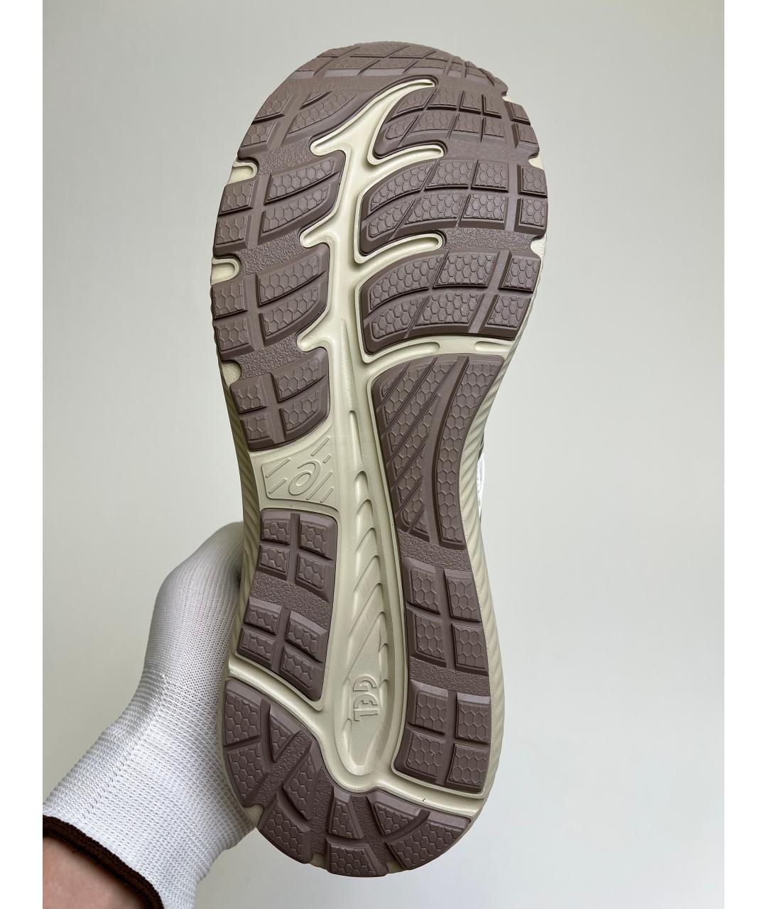 ASICS Бежевые синтетические низкие кроссовки / кеды, фото 8