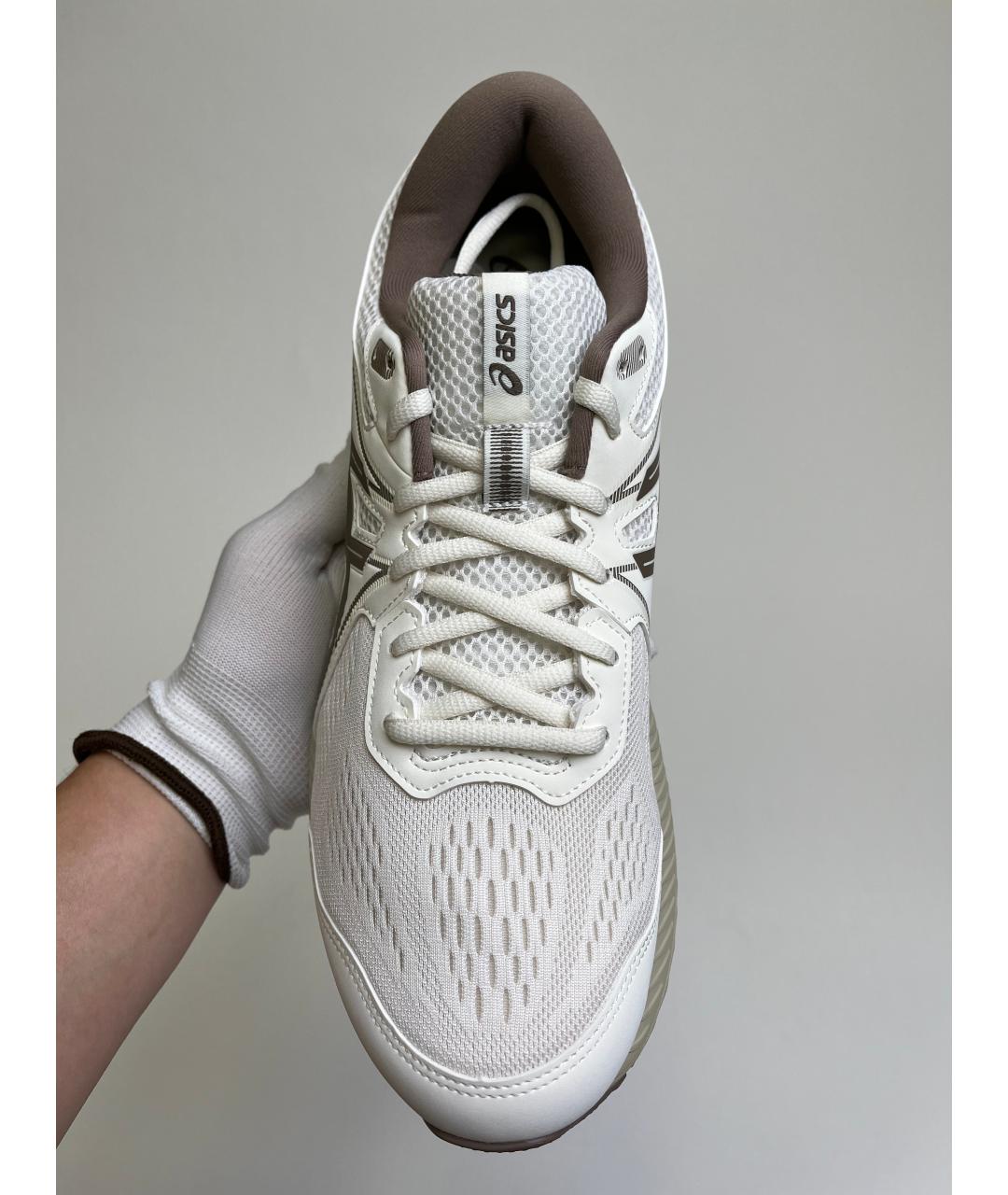 ASICS Бежевые синтетические низкие кроссовки / кеды, фото 7
