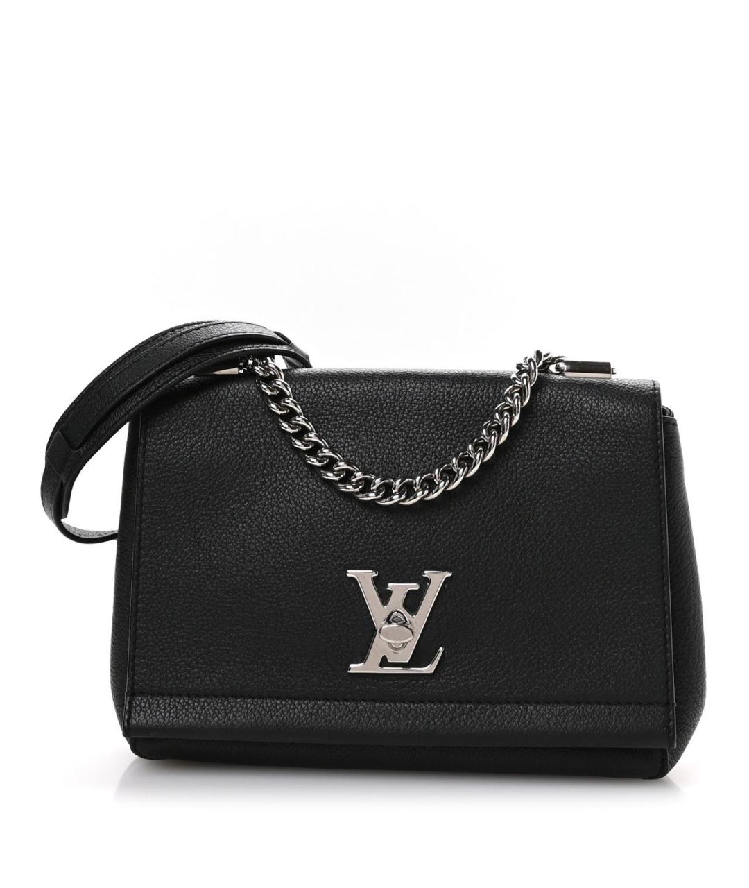 LOUIS VUITTON Черная кожаная сумка через плечо, фото 2