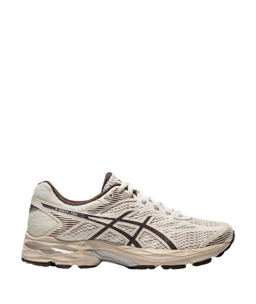 ASICS Бежевые синтетические низкие кроссовки / кеды, фото 1