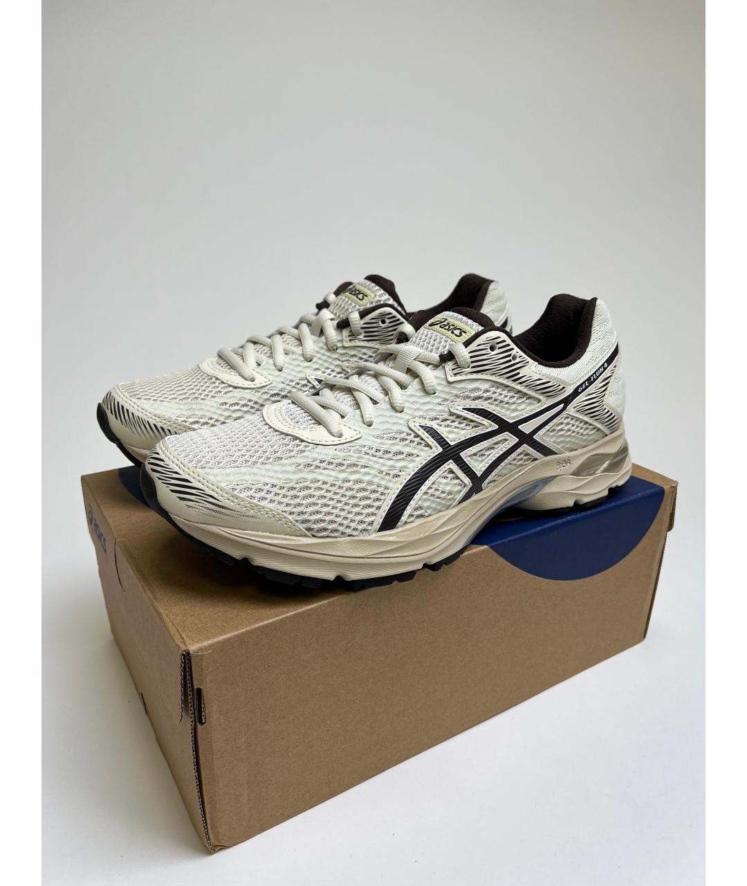 ASICS Бежевые синтетические низкие кроссовки / кеды, фото 2