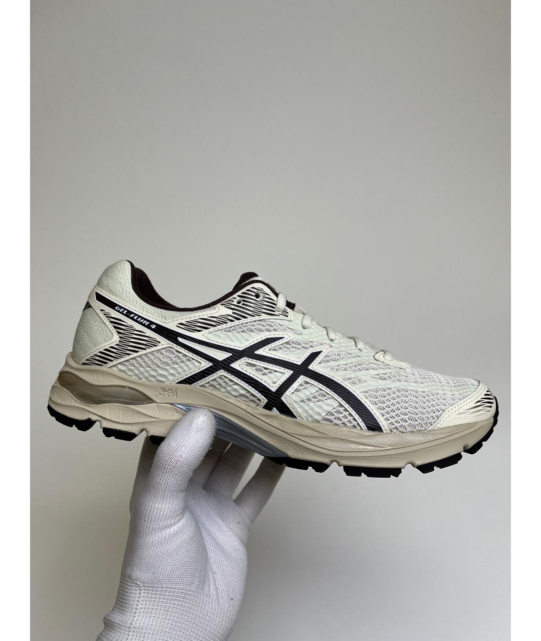 ASICS Бежевые синтетические низкие кроссовки / кеды, фото 6