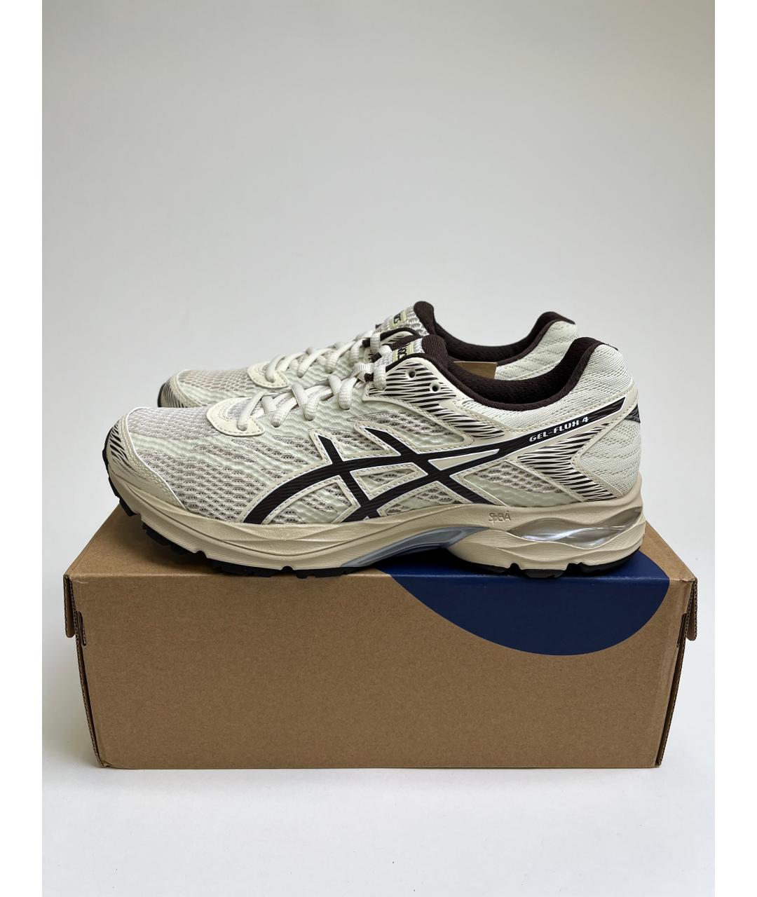 ASICS Бежевые синтетические низкие кроссовки / кеды, фото 3