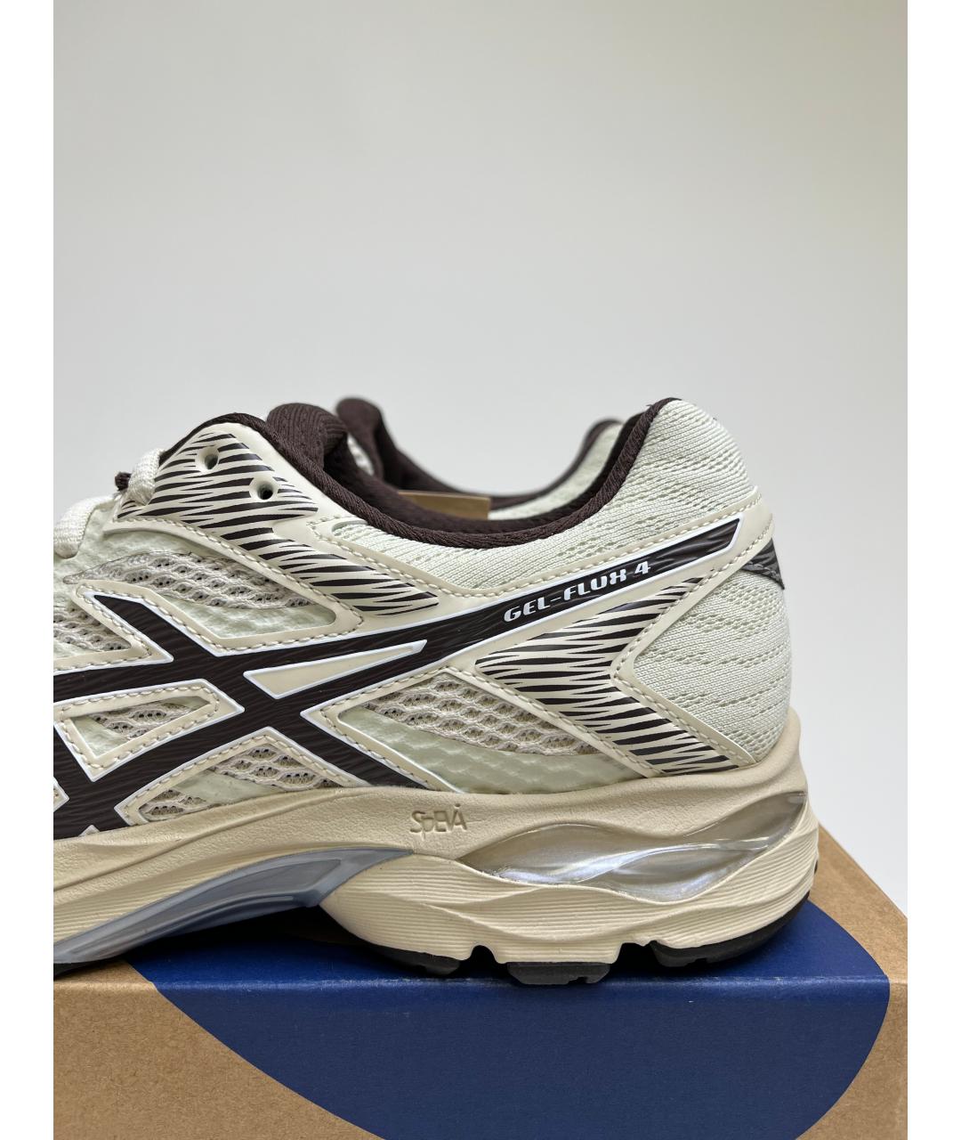 ASICS Бежевые синтетические низкие кроссовки / кеды, фото 4