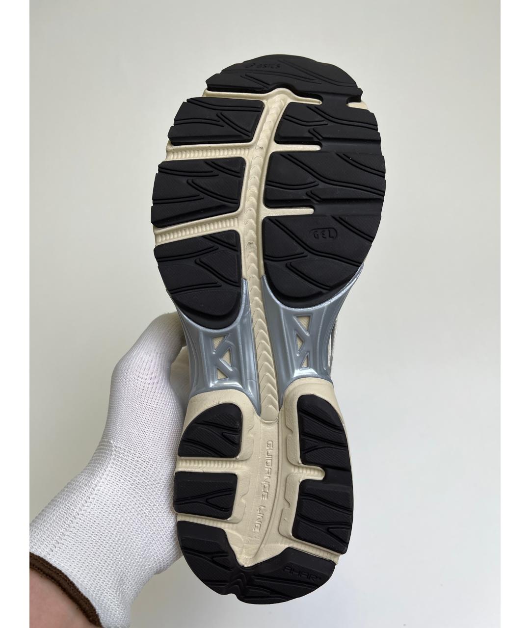 ASICS Бежевые синтетические низкие кроссовки / кеды, фото 8