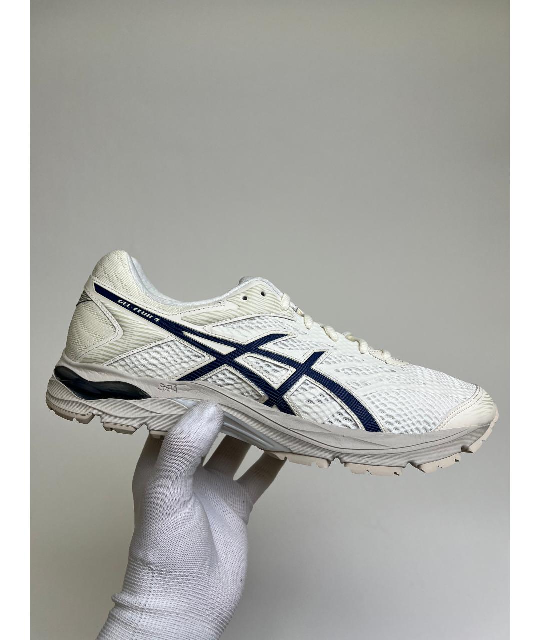 ASICS Белые синтетические низкие кроссовки / кеды, фото 6