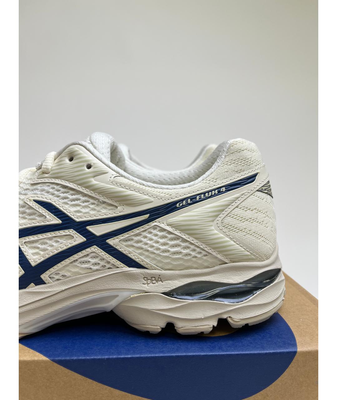 ASICS Белые синтетические низкие кроссовки / кеды, фото 4