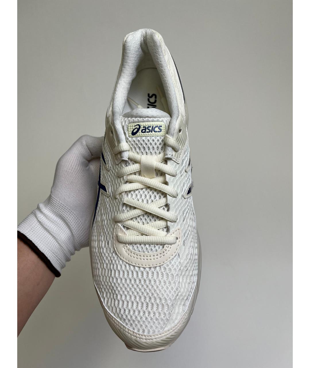 ASICS Белые синтетические низкие кроссовки / кеды, фото 7