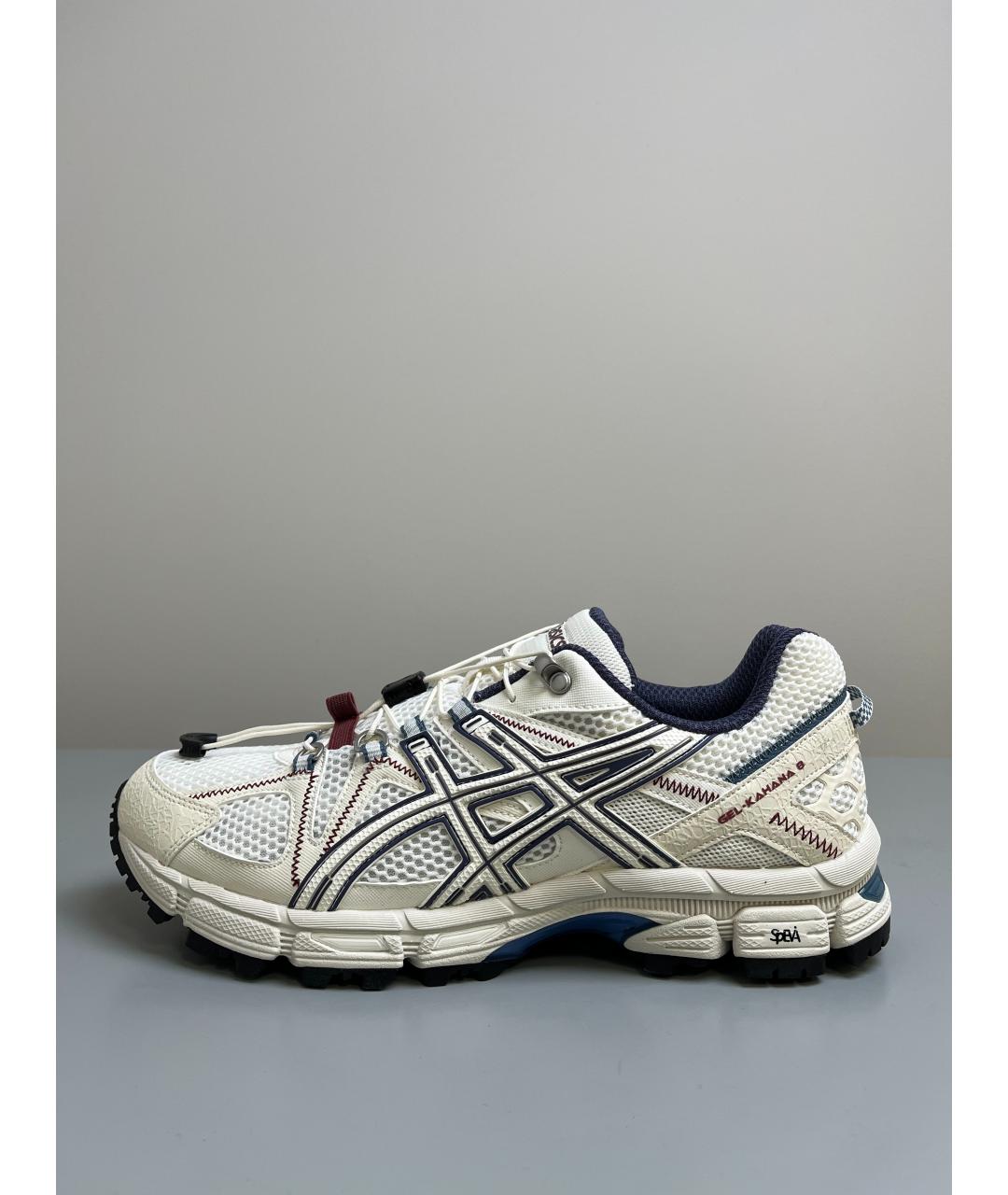 ASICS Бежевые синтетические низкие кроссовки / кеды, фото 5