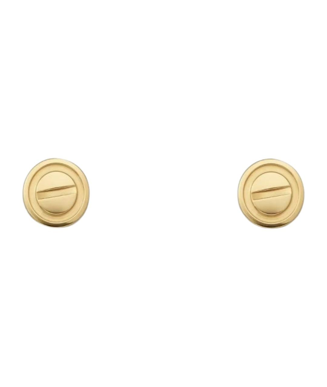 CARTIER Золотые серьги из желтого золота, фото 1