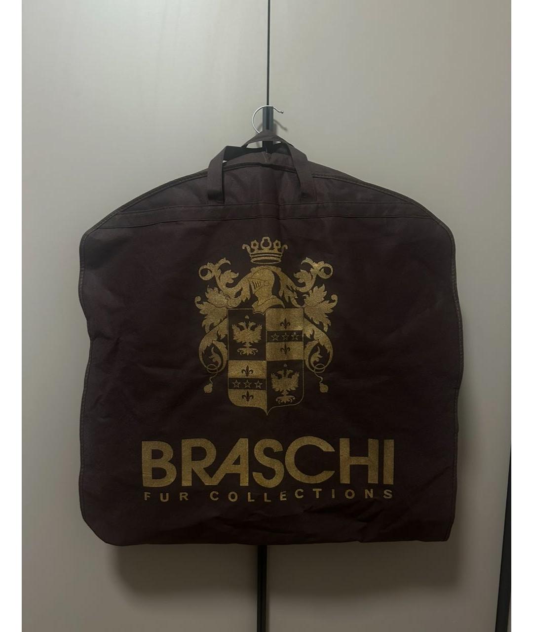 BRASCHI Черная меховая шуба, фото 5