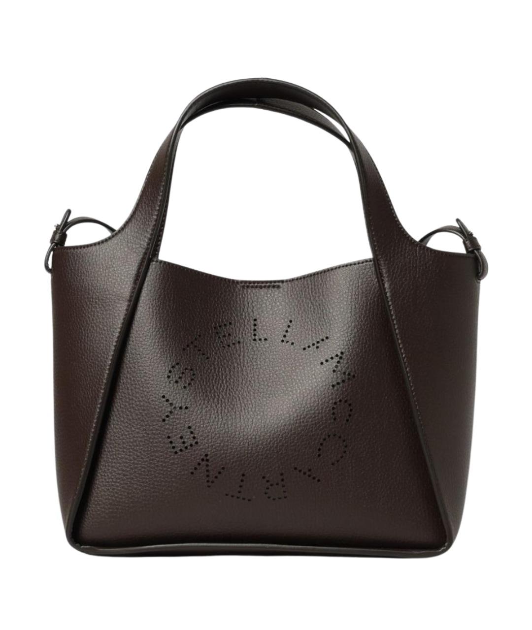 STELLA MCCARTNEY Коричневая сумка тоут из искусственной кожи, фото 1