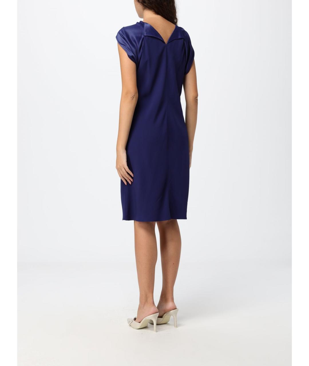 ALBERTA FERRETTI Синее платье, фото 3