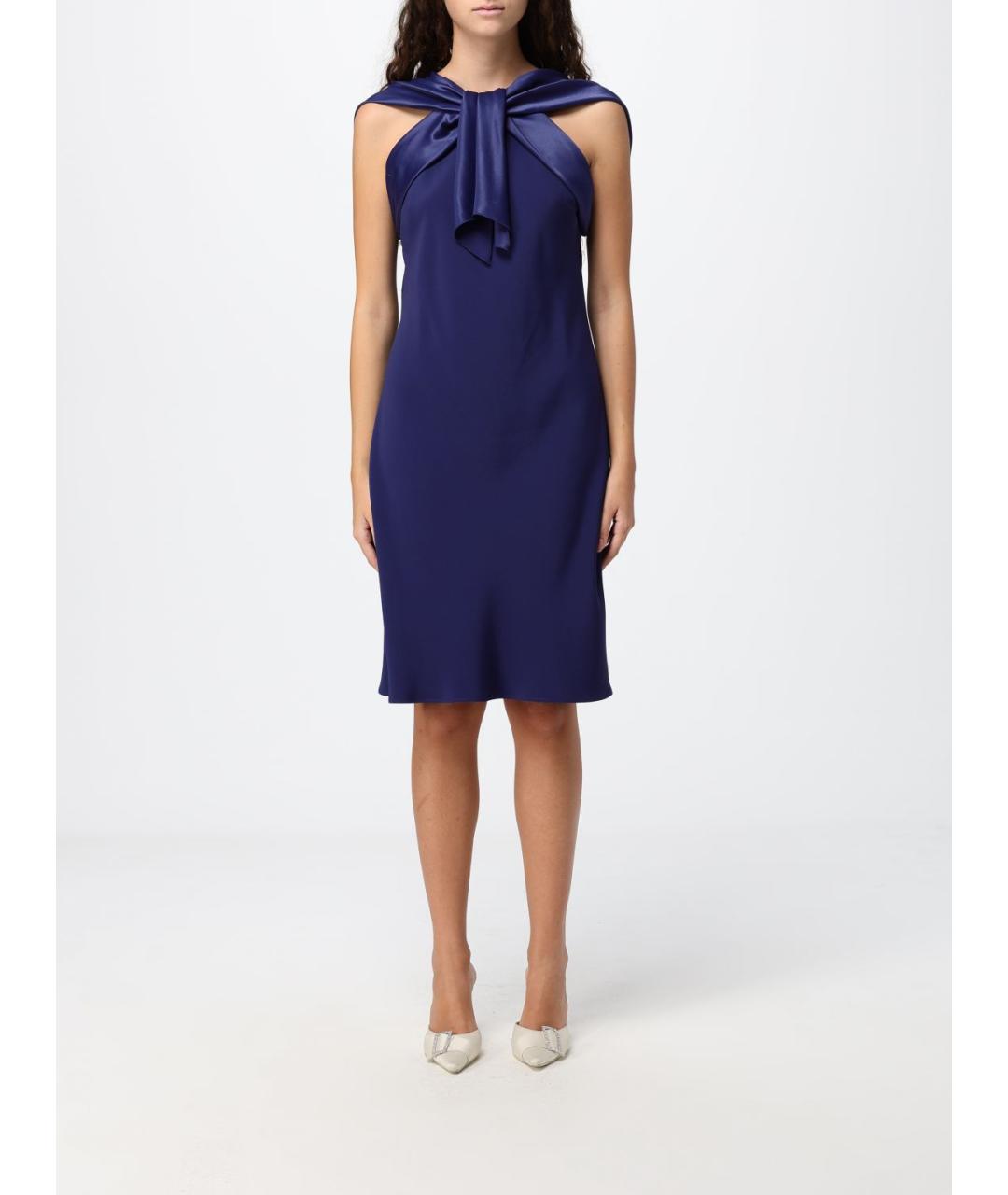 ALBERTA FERRETTI Синее платье, фото 6