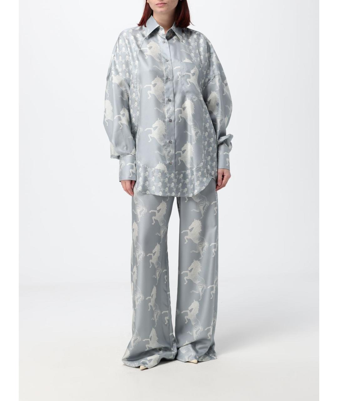 STELLA MCCARTNEY Шелковые прямые брюки, фото 2