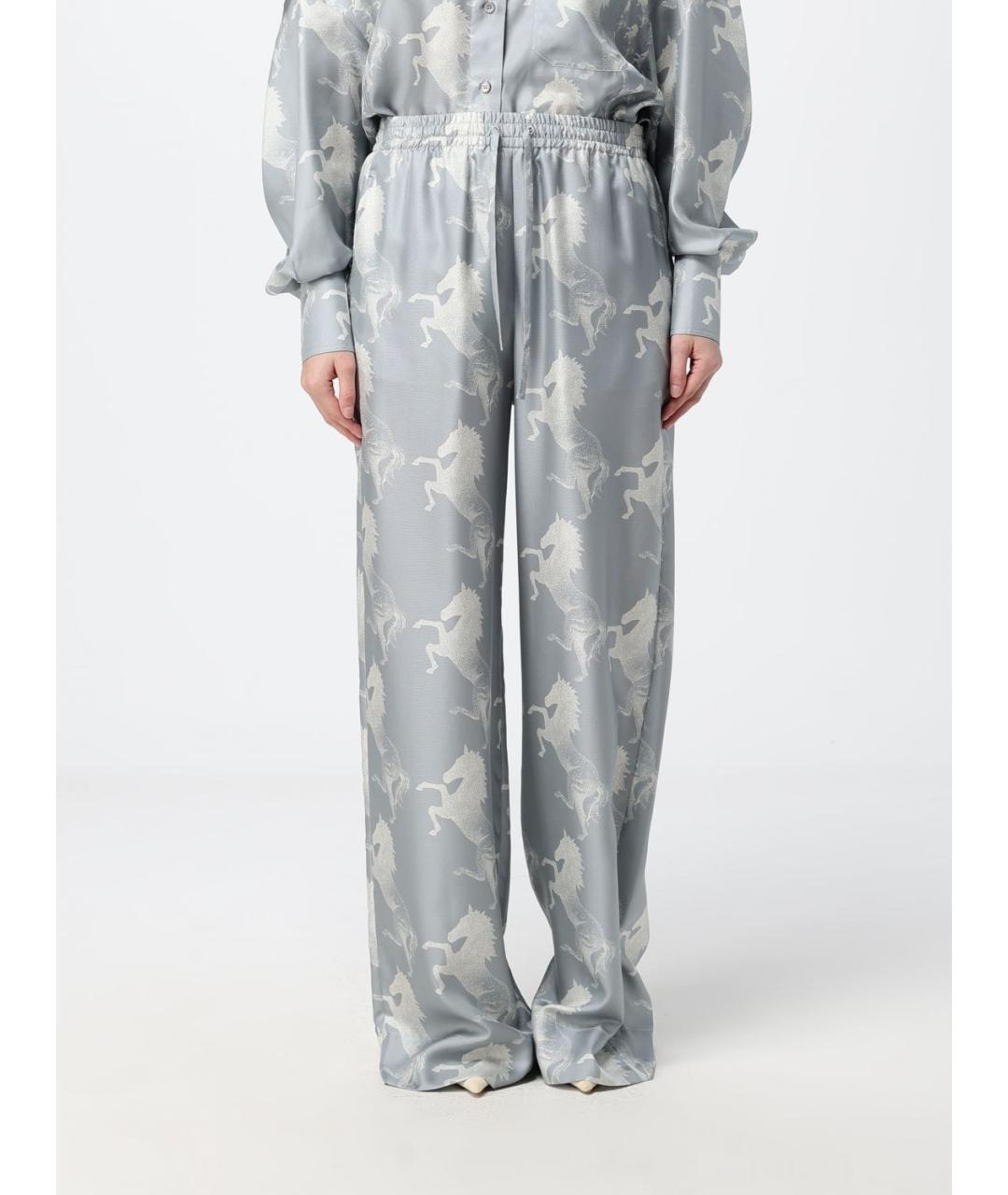 STELLA MCCARTNEY Шелковые прямые брюки, фото 5