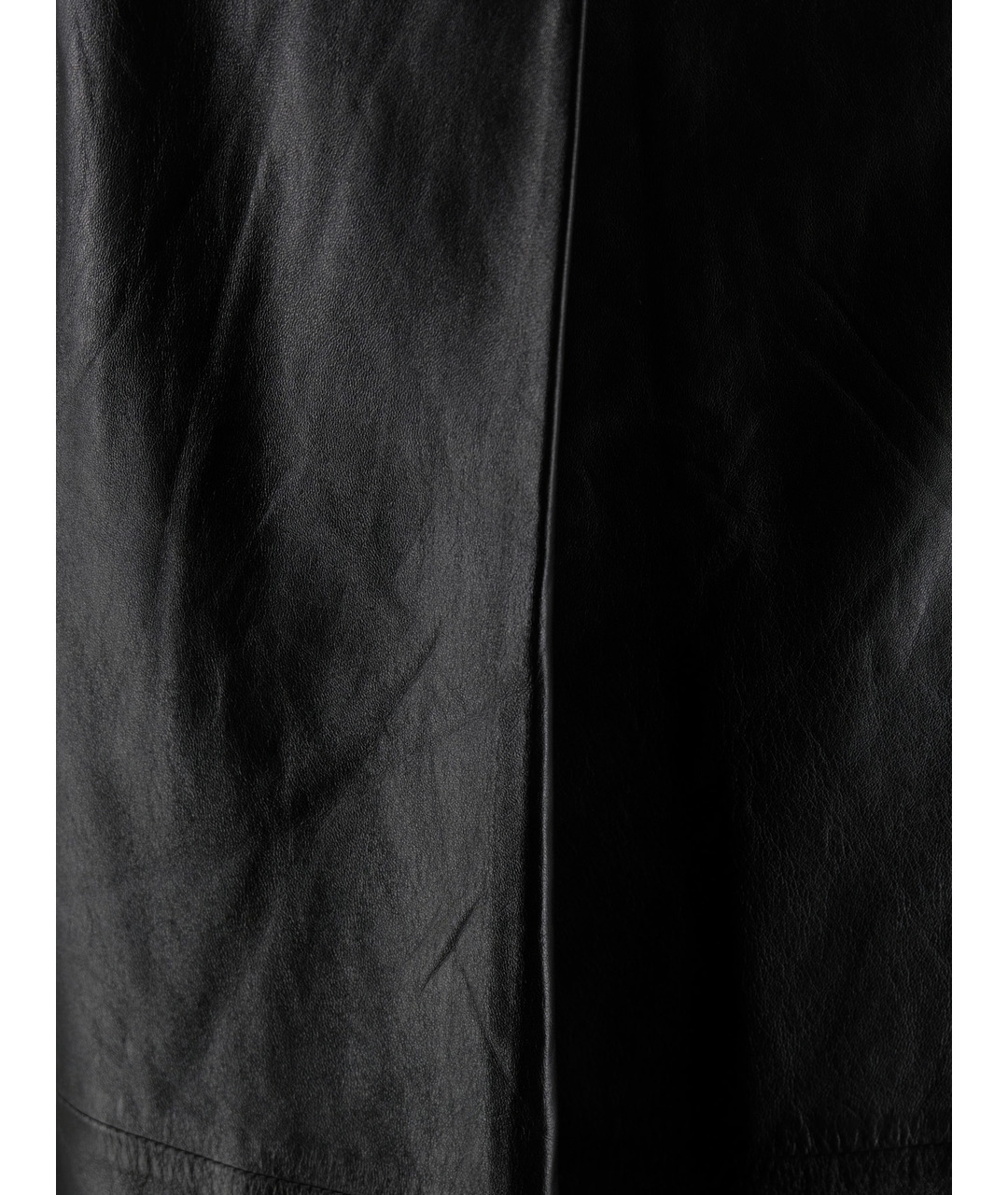 EACH X OTHER Черная кожаная юбка миди, фото 4