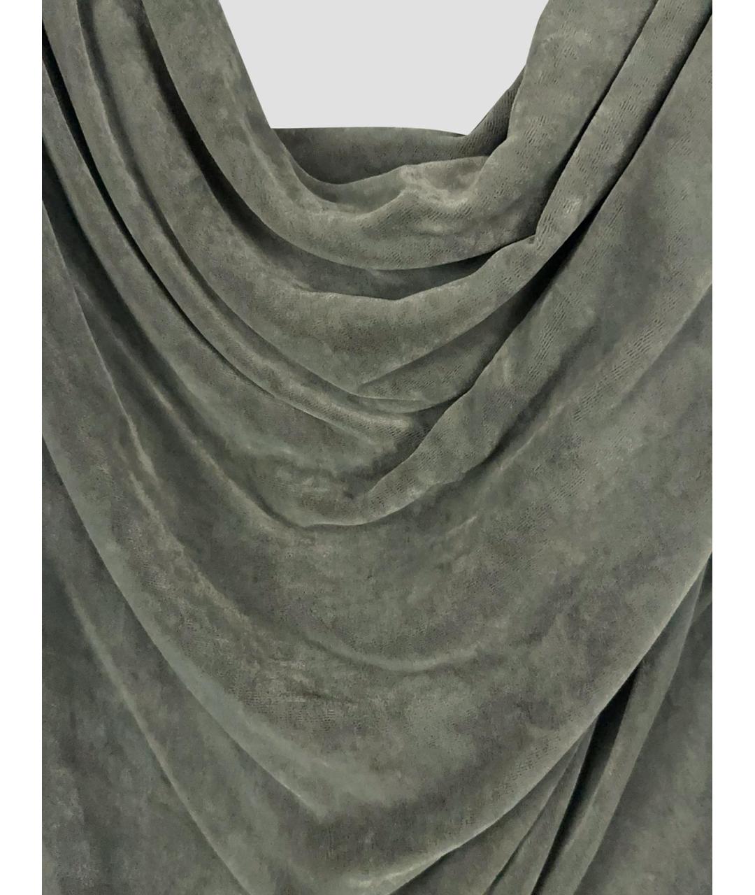 RICK OWENS Серое вискозное вечернее платье, фото 3