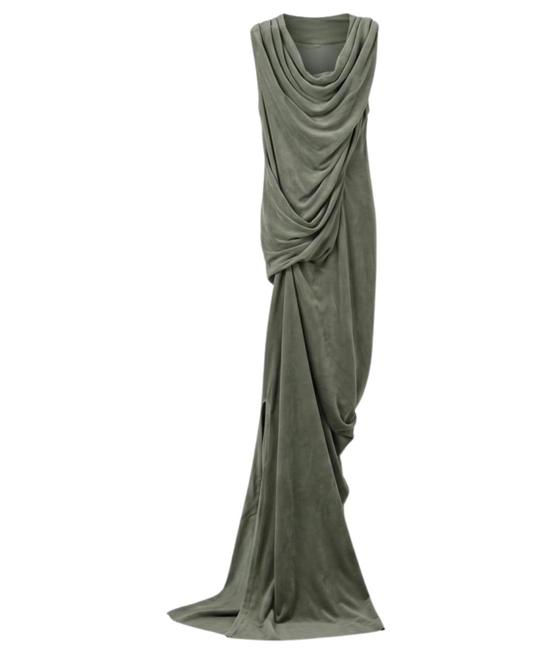 RICK OWENS Серое вискозное вечернее платье, фото 1