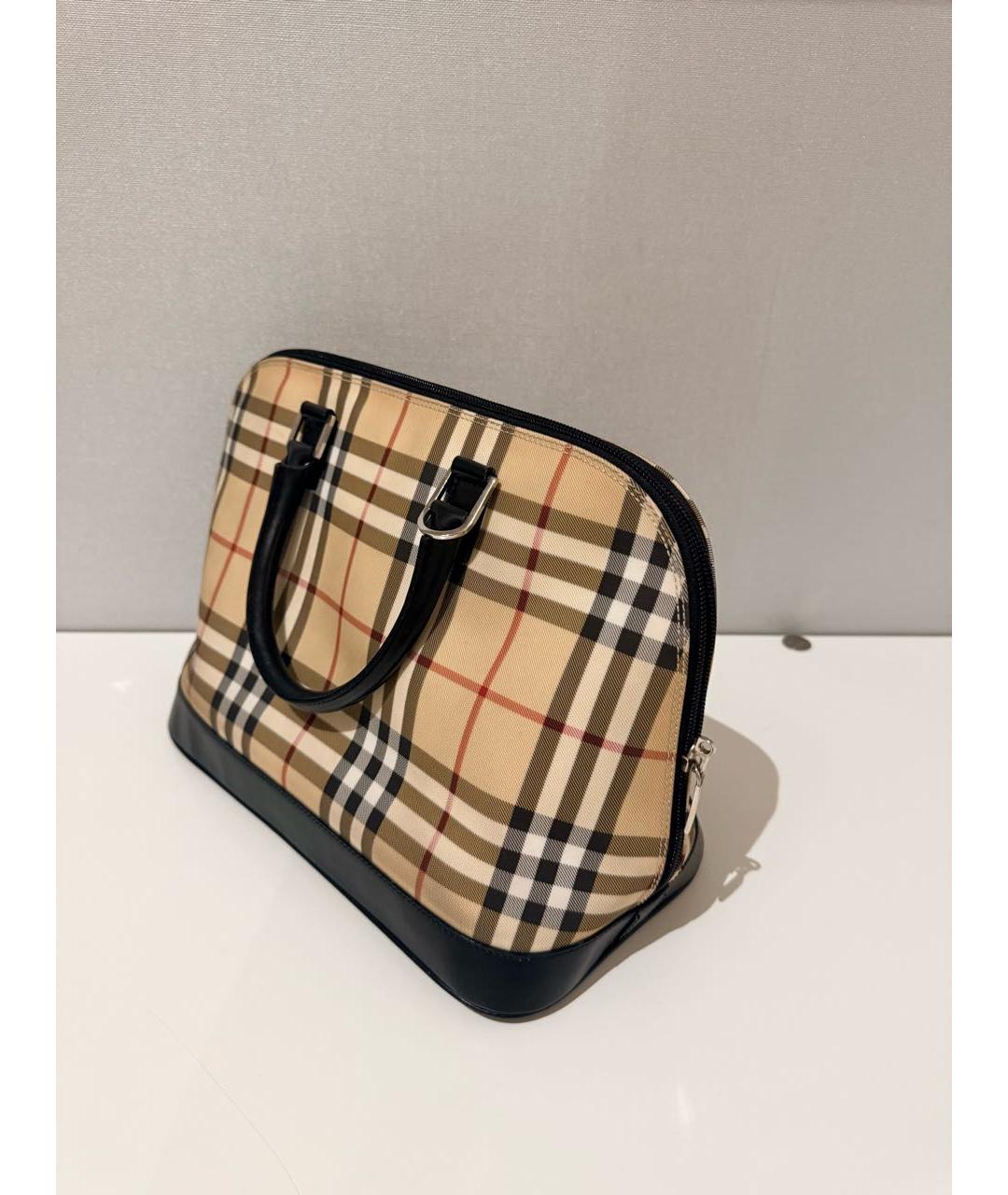 BURBERRY Бежевая сумка с короткими ручками, фото 2