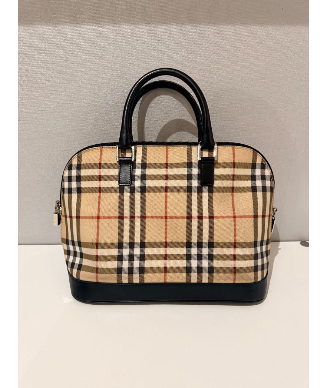 BURBERRY Бежевая сумка с короткими ручками, фото 5