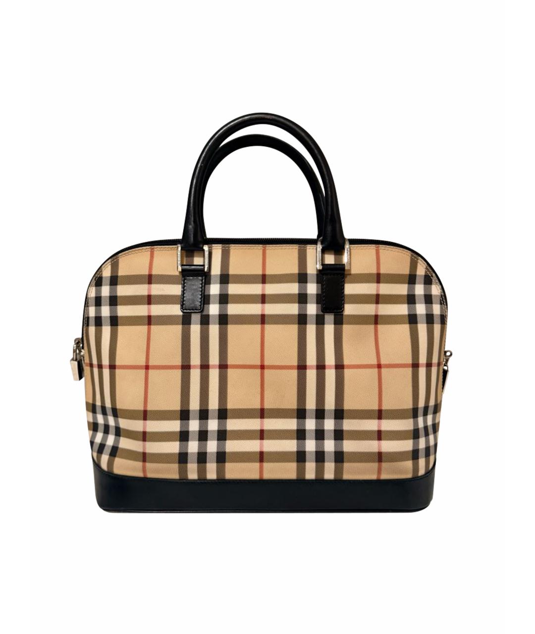 BURBERRY Бежевая сумка с короткими ручками, фото 1