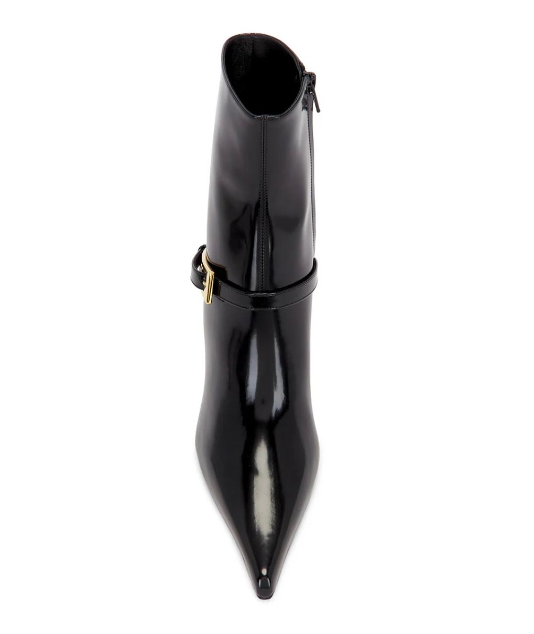 SAINT LAURENT Черные кожаные ботильоны, фото 3
