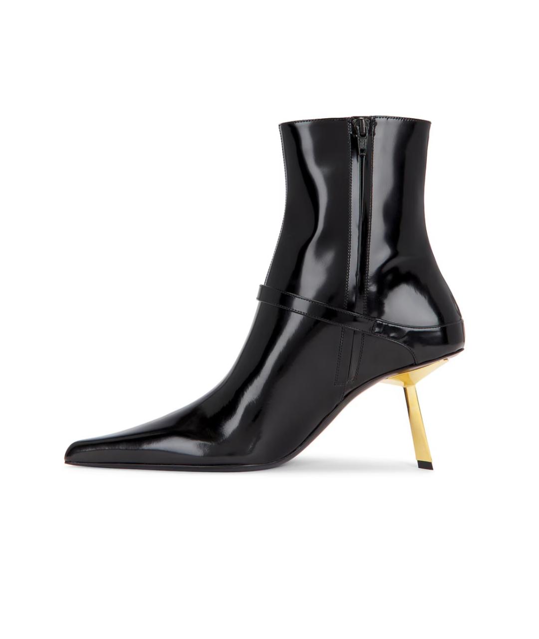 SAINT LAURENT Черные кожаные ботильоны, фото 4
