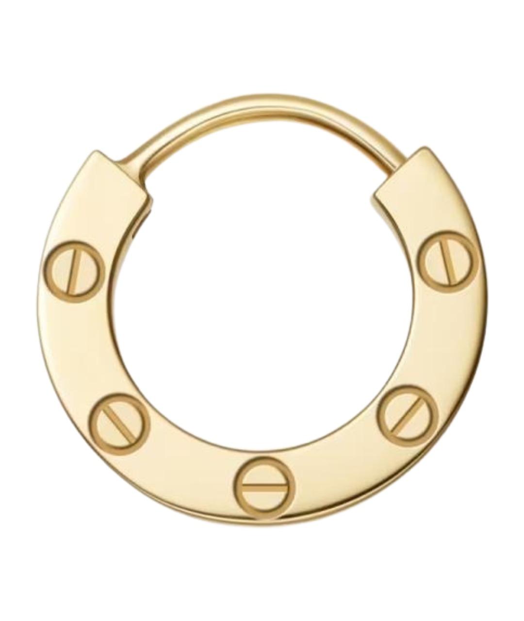 CARTIER Золотые серьги из желтого золота, фото 1