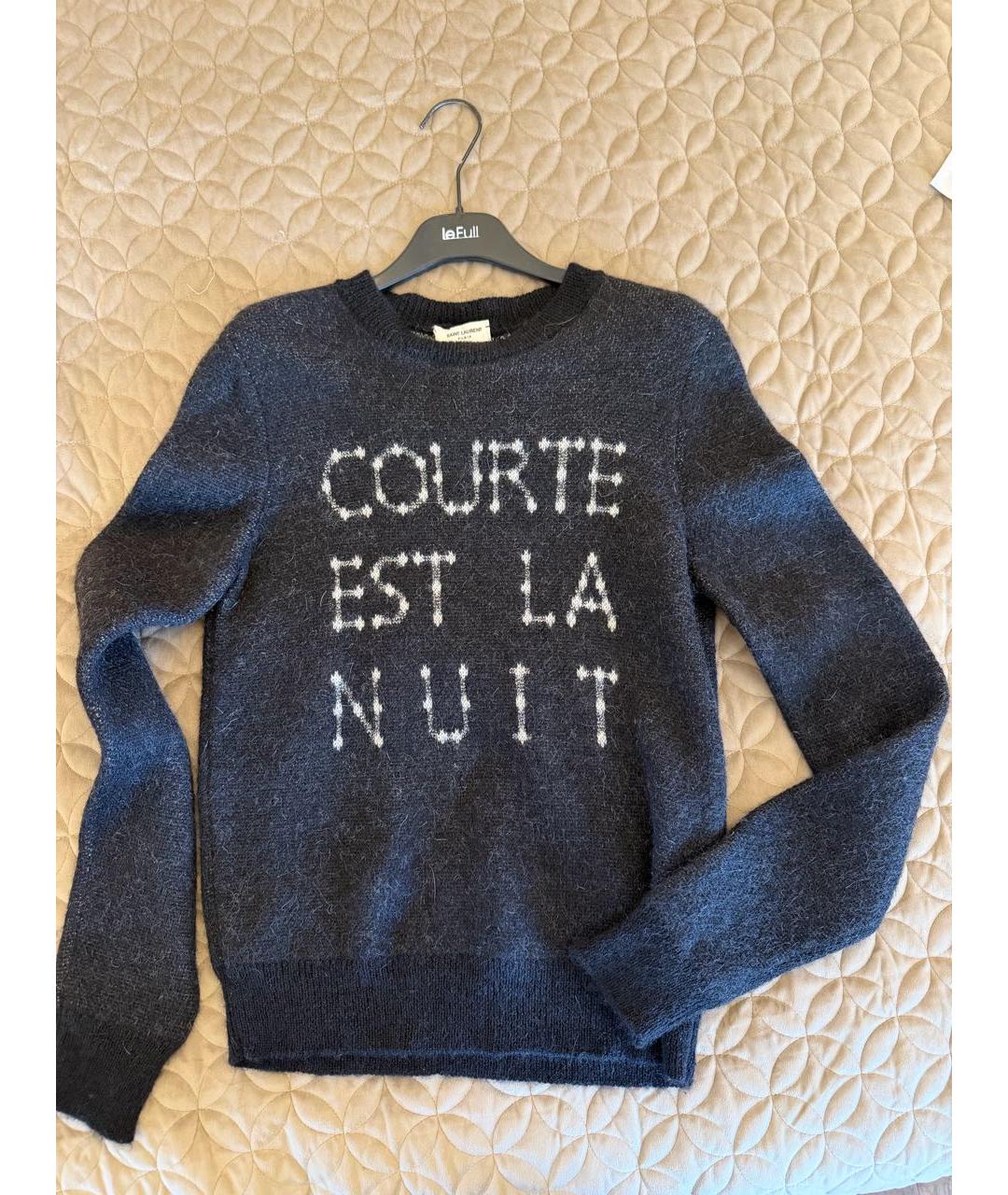 SAINT LAURENT Черный джемпер / свитер, фото 5
