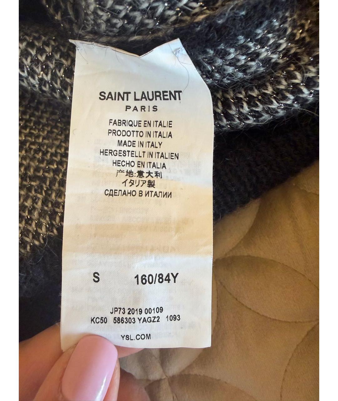 SAINT LAURENT Черный джемпер / свитер, фото 3