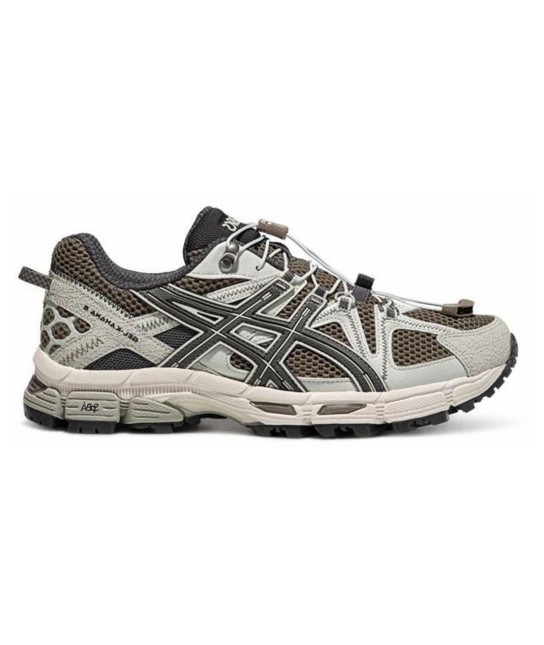 ASICS Коричневые синтетические низкие кроссовки / кеды, фото 6