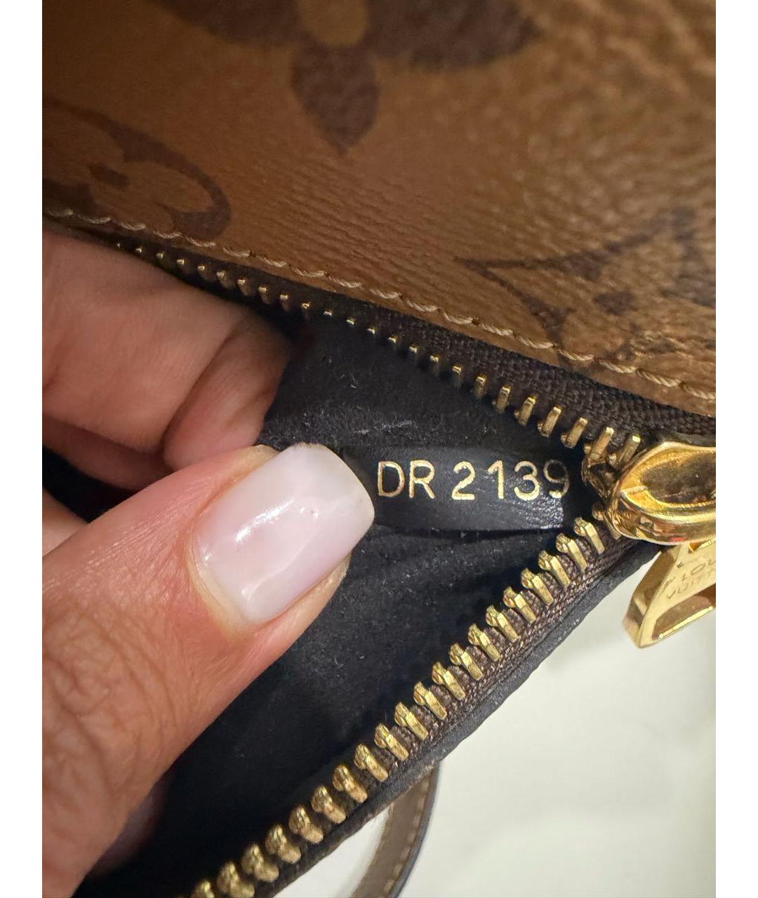 LOUIS VUITTON Коричневая сумка через плечо из канвы, фото 7