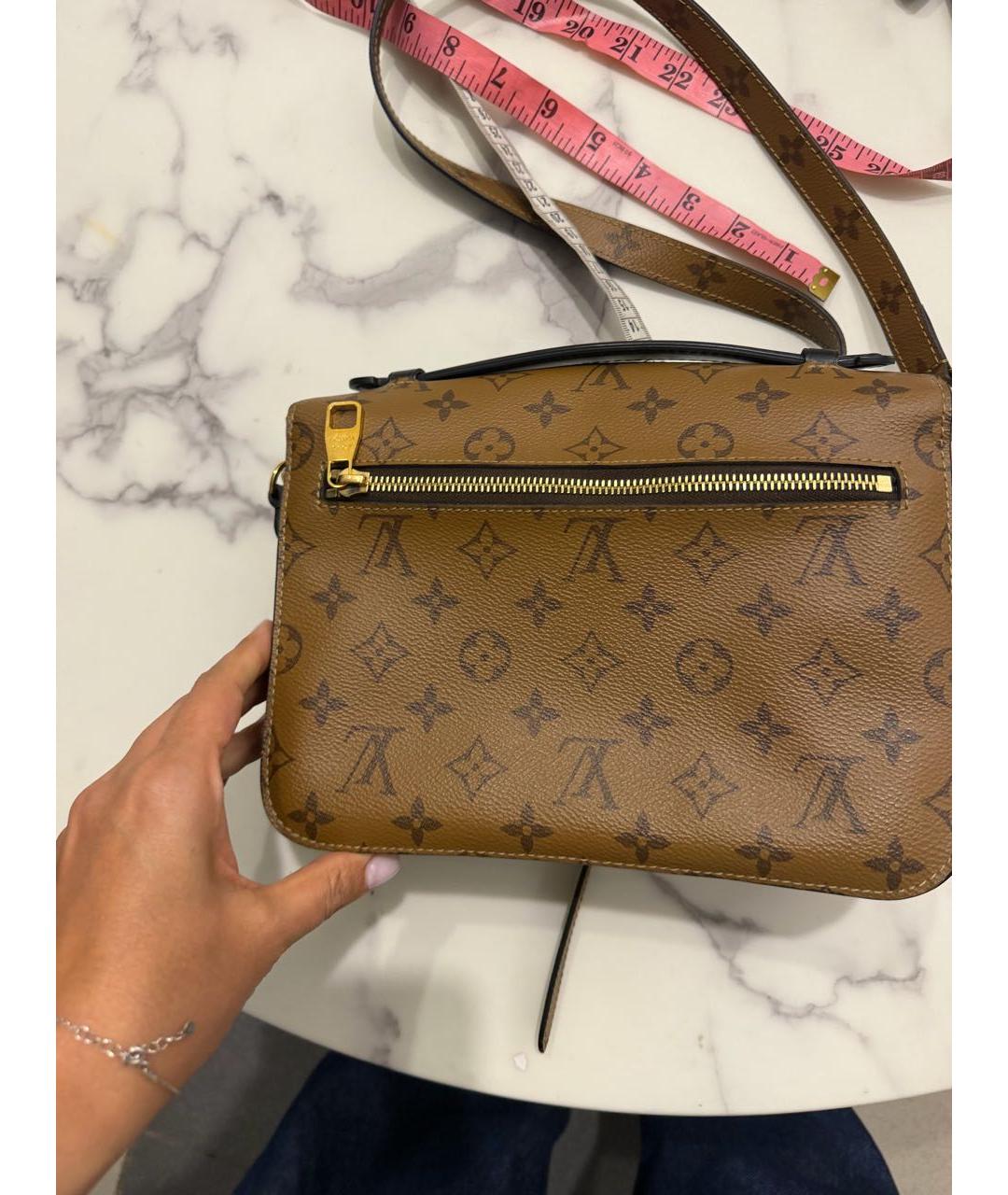 LOUIS VUITTON Коричневая сумка через плечо из канвы, фото 3