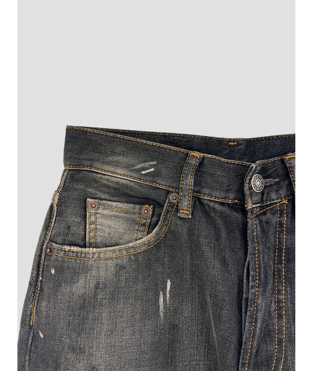 ACNE STUDIOS Черные хлопковые прямые джинсы, фото 3