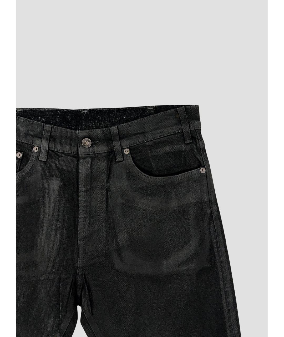 ACNE STUDIOS Черные хлопковые прямые джинсы, фото 3
