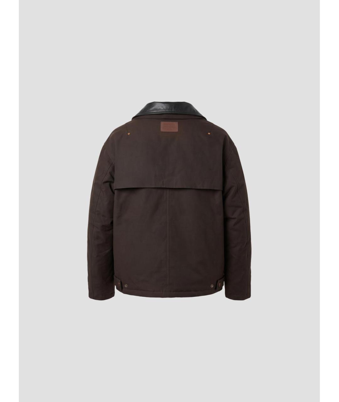 ACNE STUDIOS Коричневая хлопковая куртка, фото 2