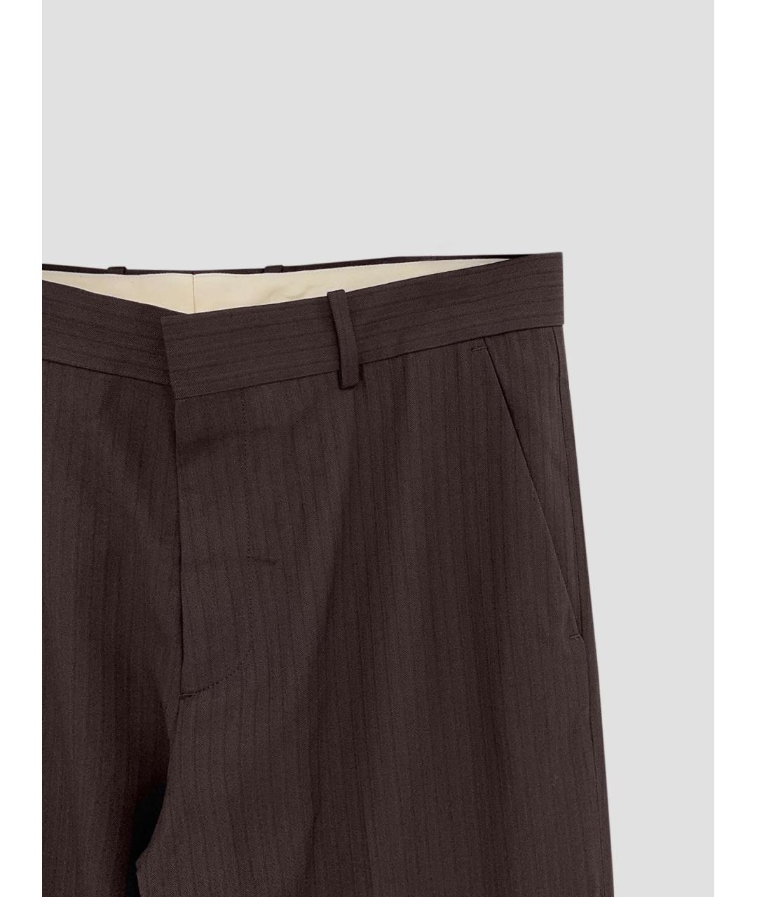 ACNE STUDIOS Коричневые классические брюки, фото 3