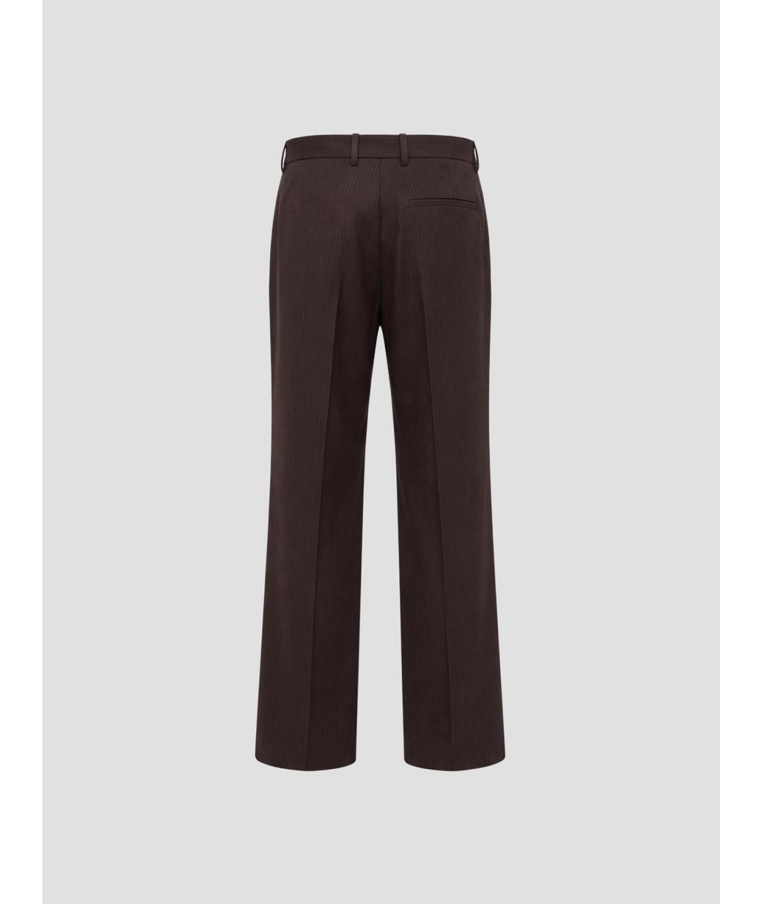 ACNE STUDIOS Коричневые классические брюки, фото 2