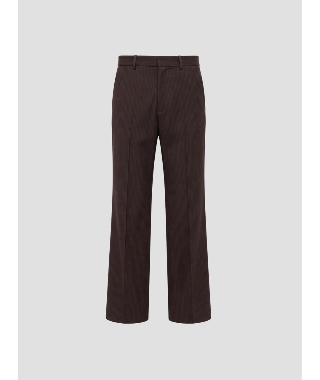 ACNE STUDIOS Коричневые классические брюки, фото 4
