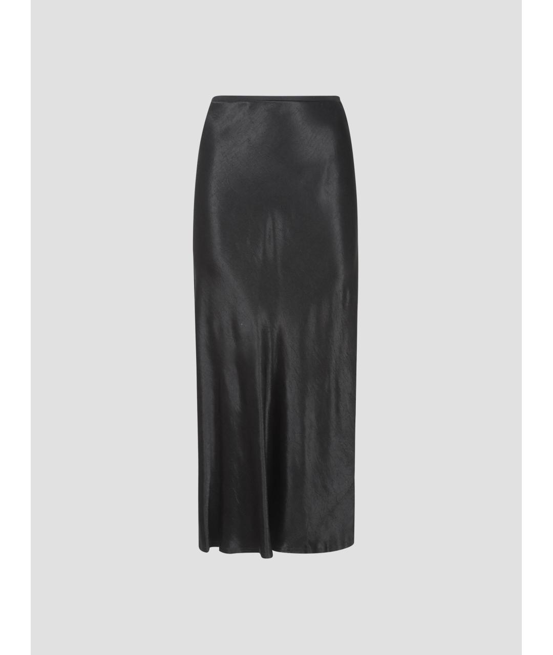 MAISON MARGIELA Черная ацетатная юбка миди, фото 4