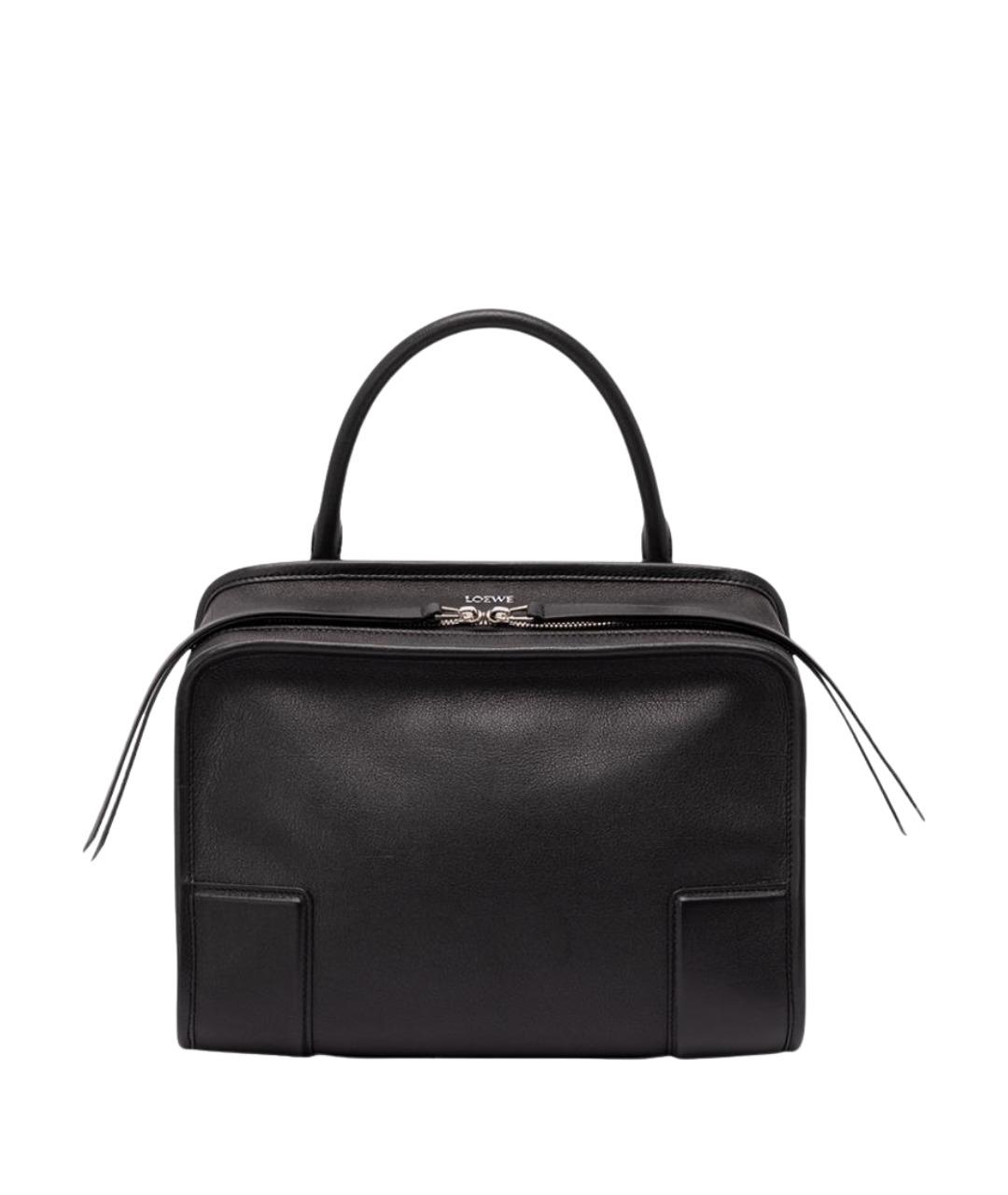 LOEWE Черная кожаная сумка тоут, фото 1