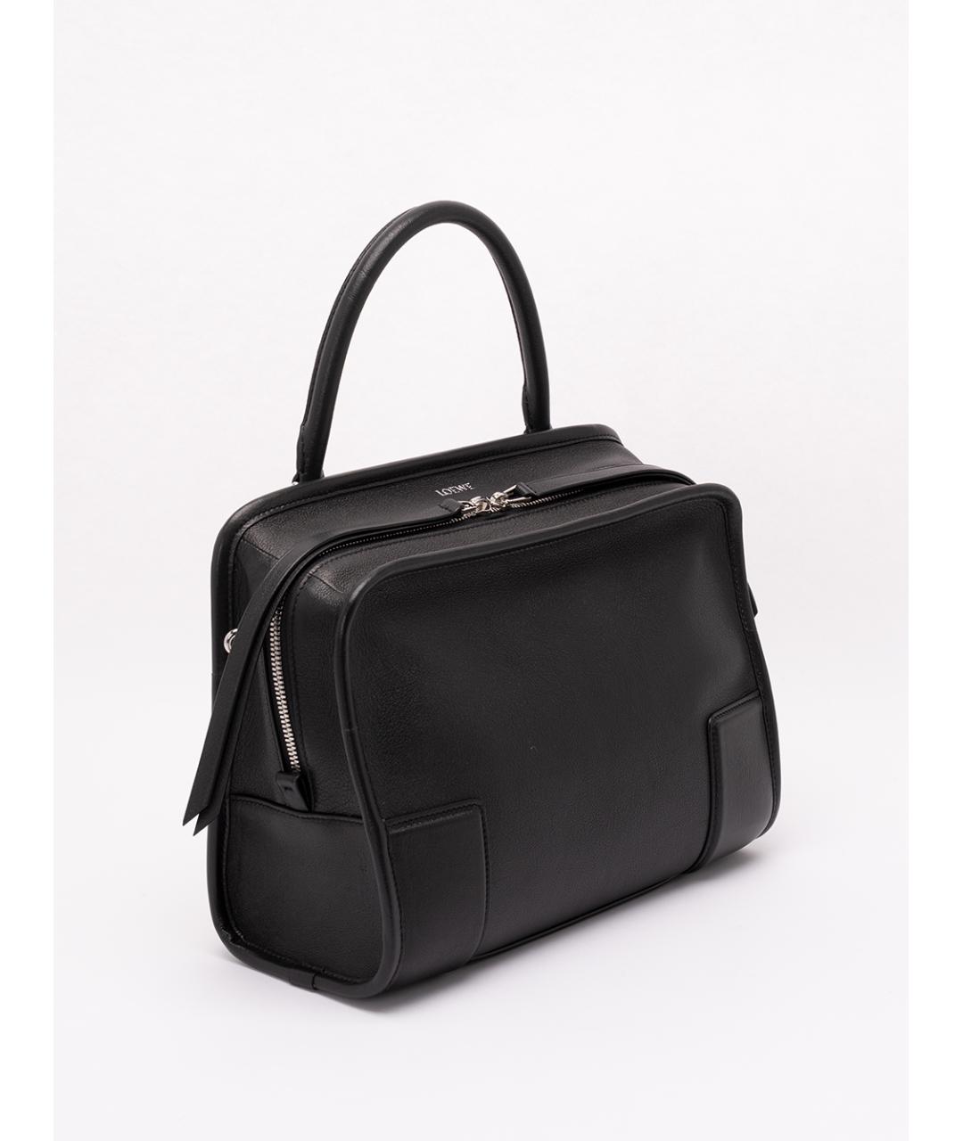 LOEWE Черная кожаная сумка тоут, фото 3