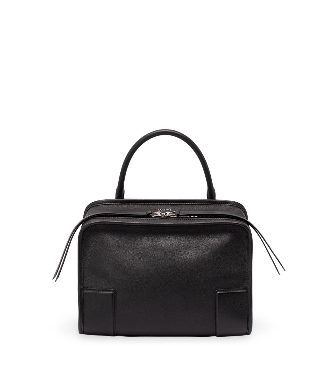 LOEWE Черная кожаная сумка тоут, фото 8