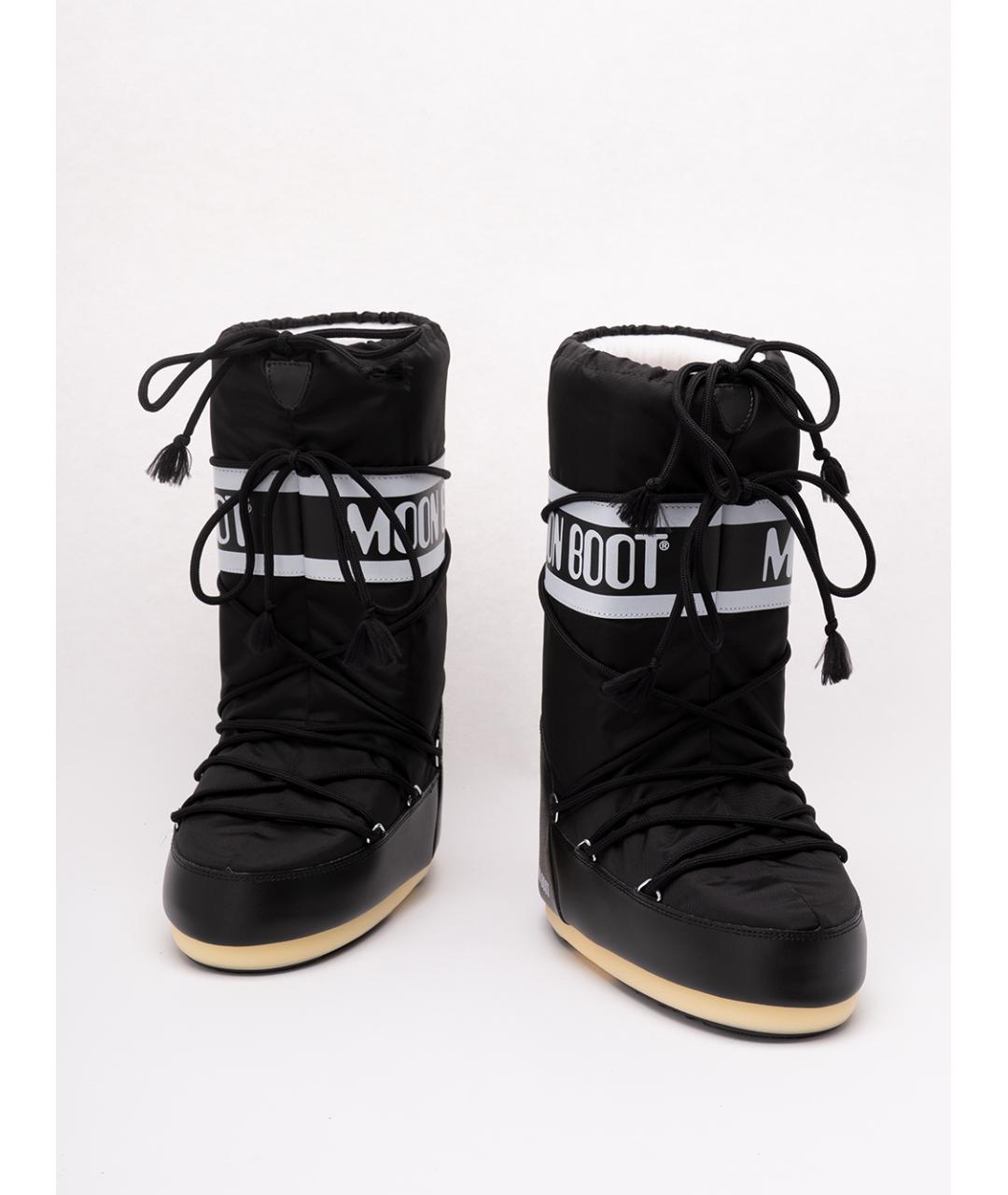 MOON BOOT Черные синтетические сапоги, фото 2