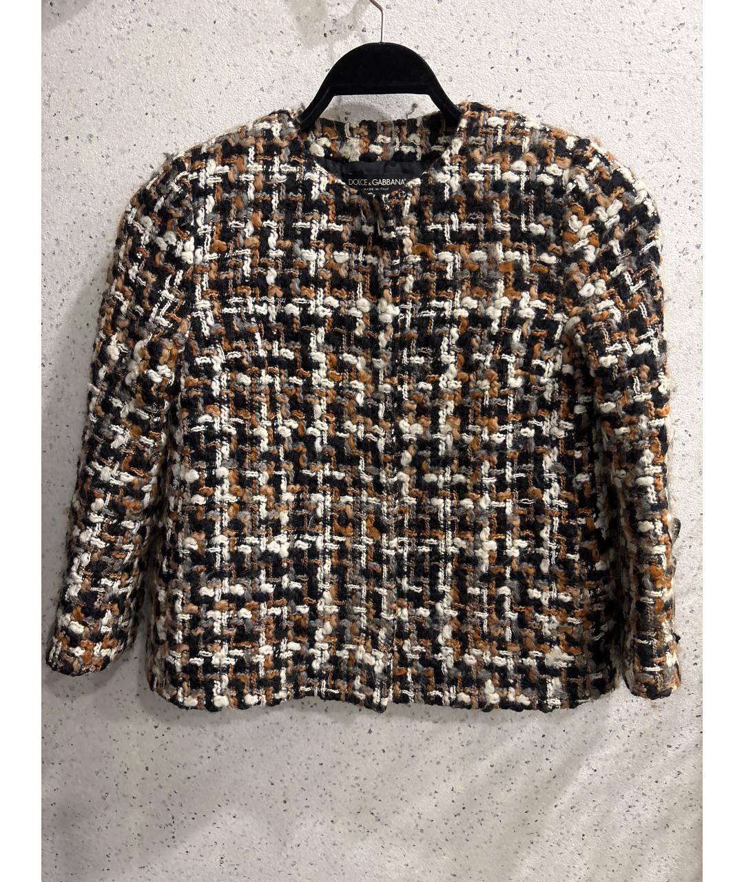 DOLCE&GABBANA Мульти шерстяной костюм с юбками, фото 6