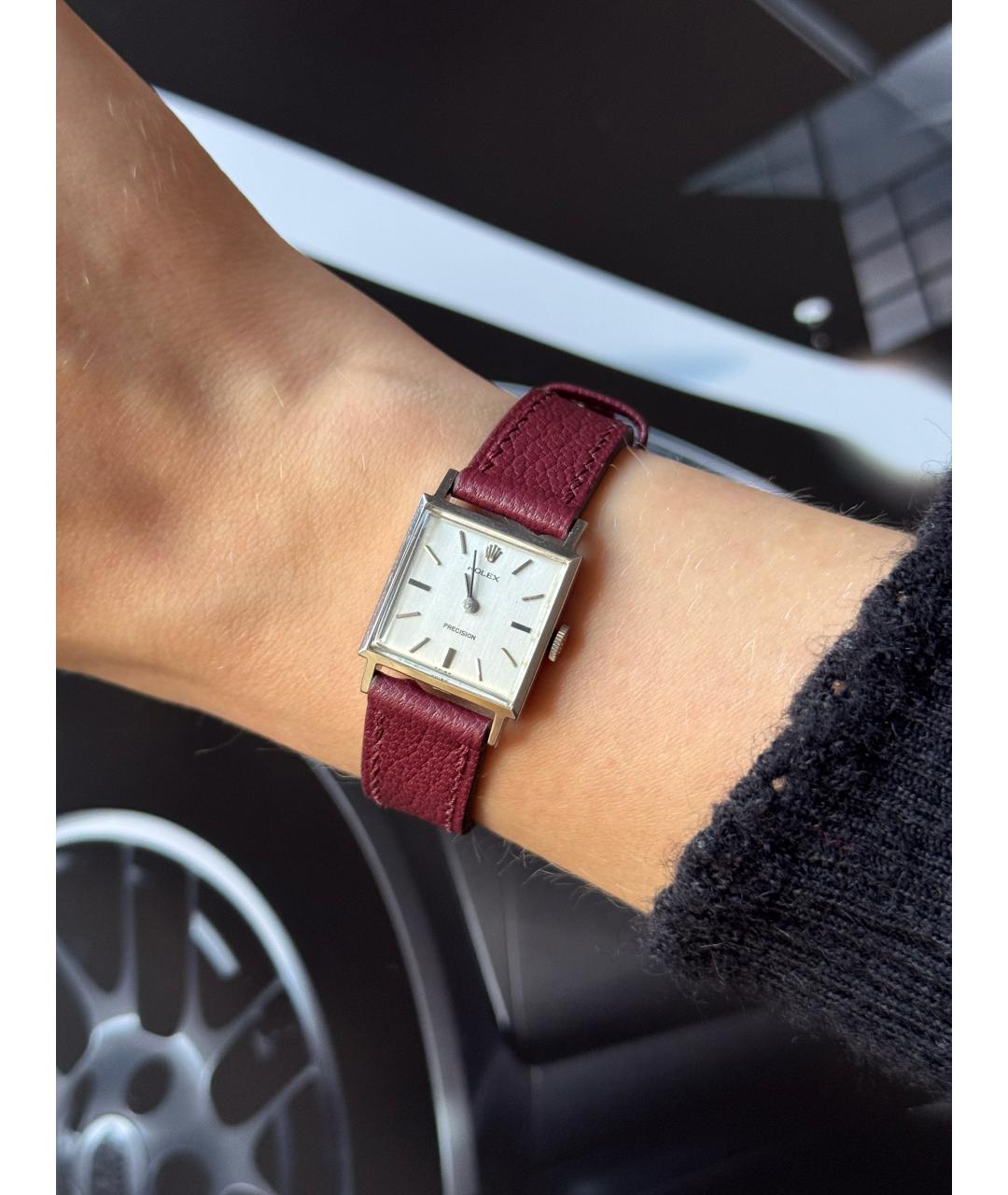 ROLEX Бежевые металлические часы, фото 8