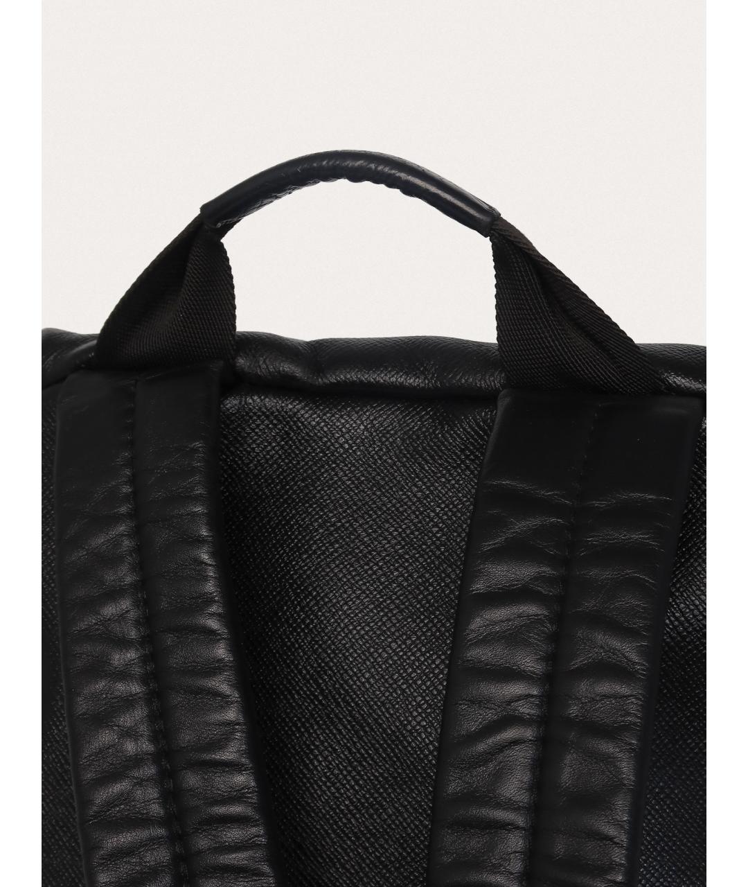 LOUIS VUITTON Черный кожаный рюкзак, фото 5