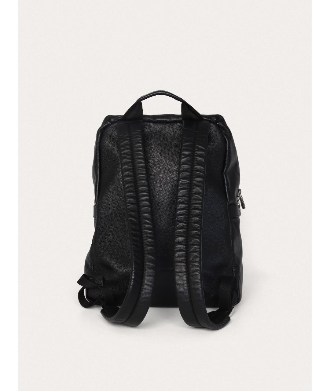 LOUIS VUITTON Черный кожаный рюкзак, фото 3