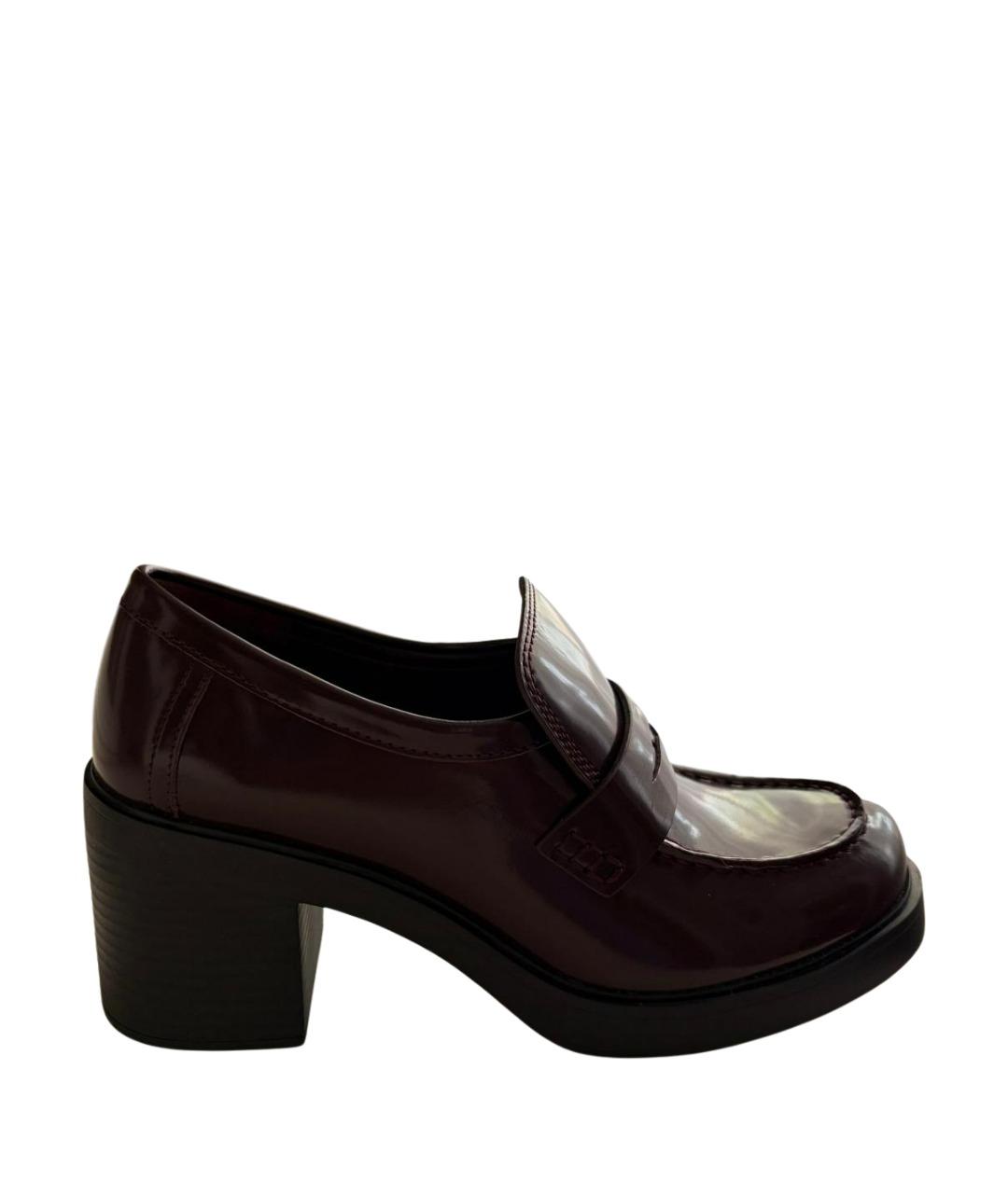 TORY BURCH Бордовые кожаные туфли, фото 1